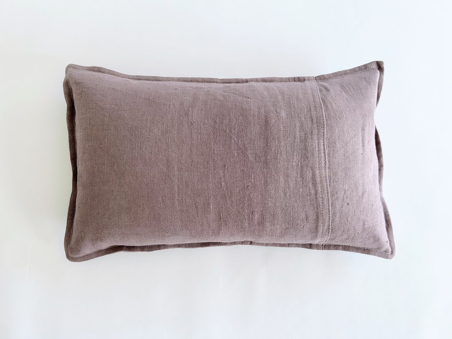 pure linen cushion in lilac