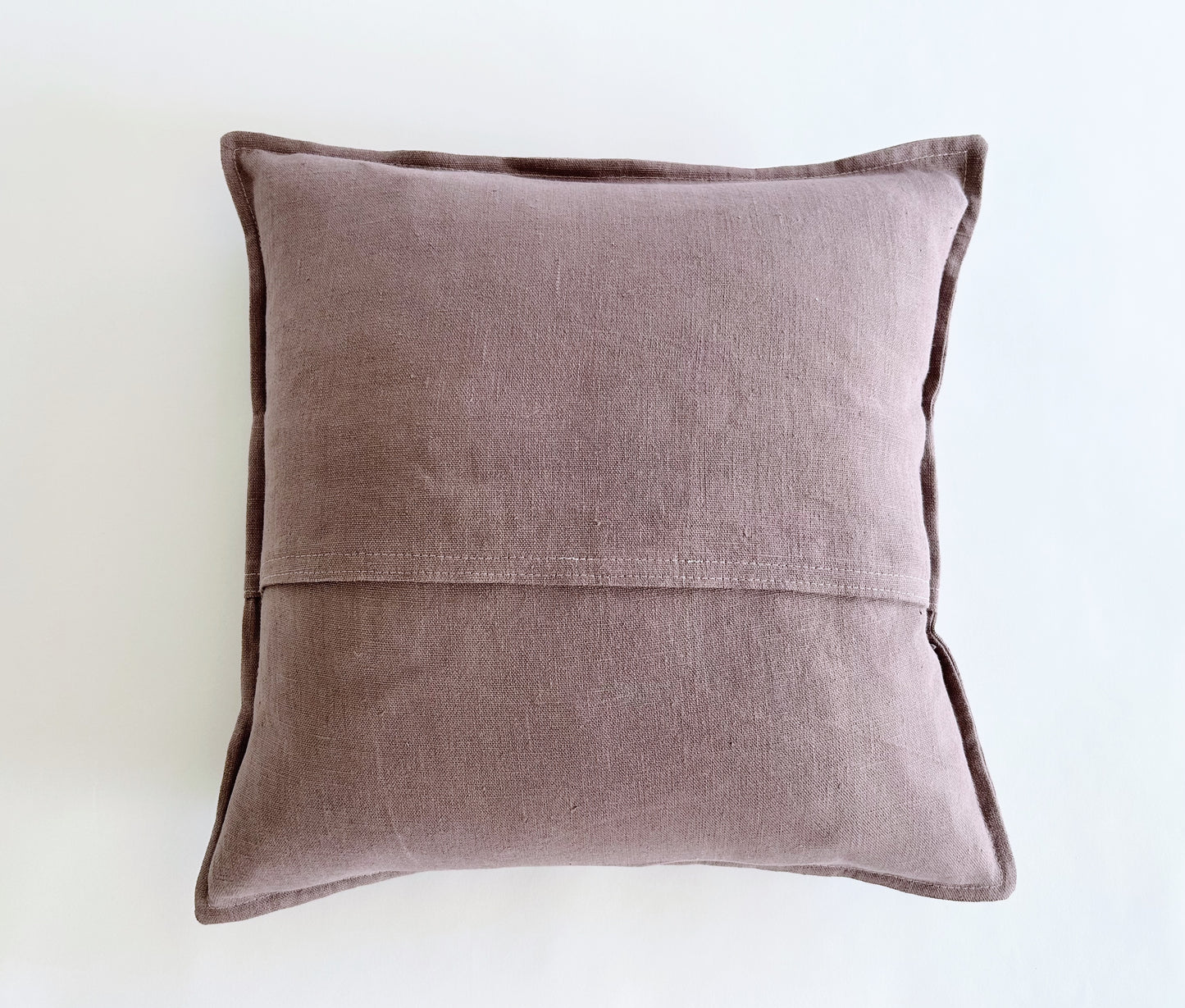 pure linen cushion in lilac