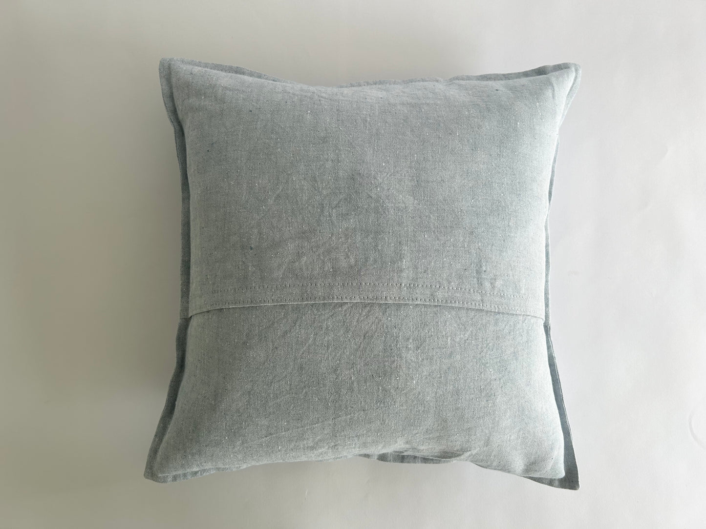 pure hemp cushion in pale denim
