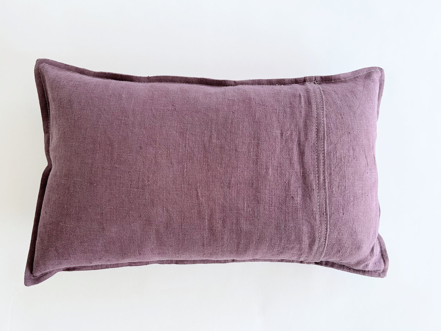 pure linen cushion in purple