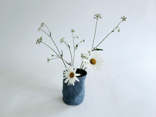 pure hemp posy pot in denim