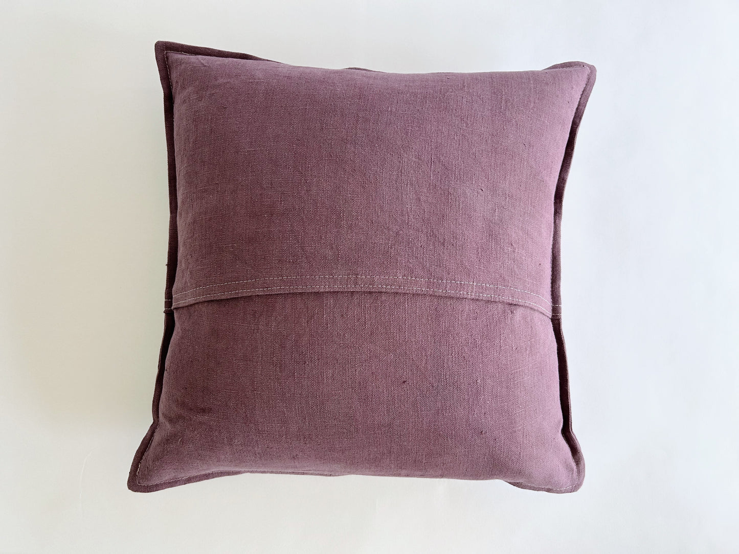 pure linen cushion in purple