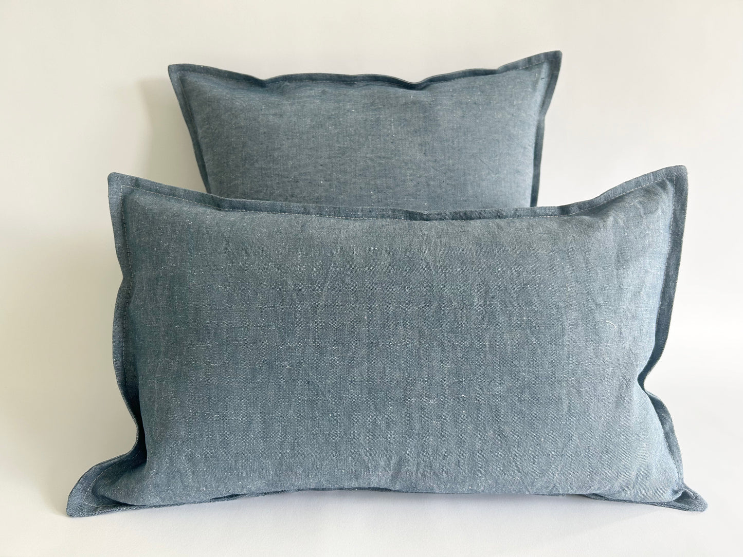 pure hemp cushion in denim