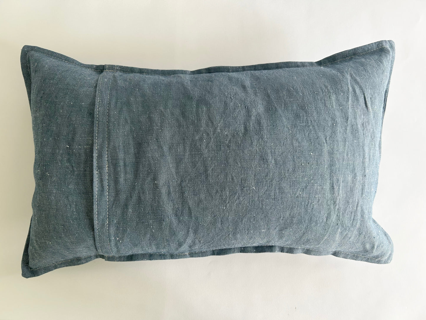 pure hemp cushion in denim