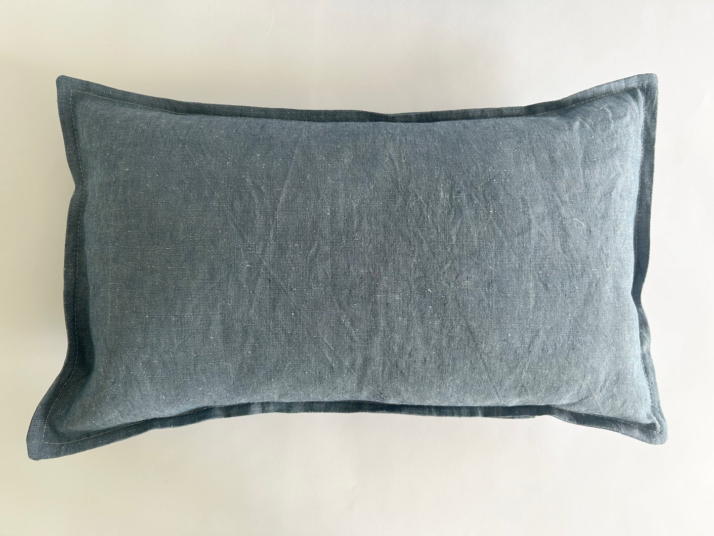 pure hemp cushion in denim