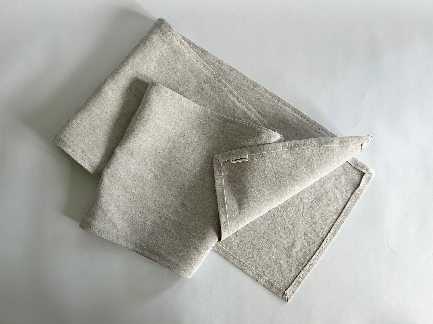 pure hemp table runner in linen